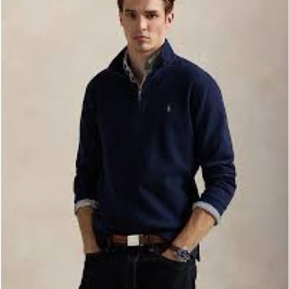 Ralph Lauren Navy Half-Zip Pullover